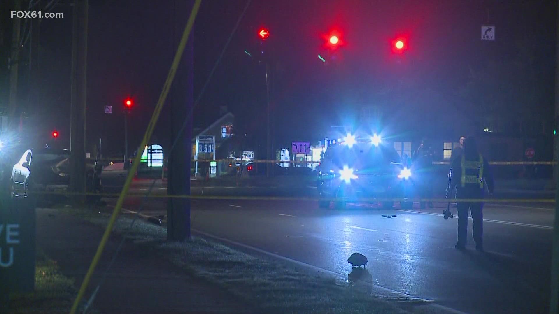 Waterbury man was killed after Southington police said their car crashed into a utility pole early Thursday morning.