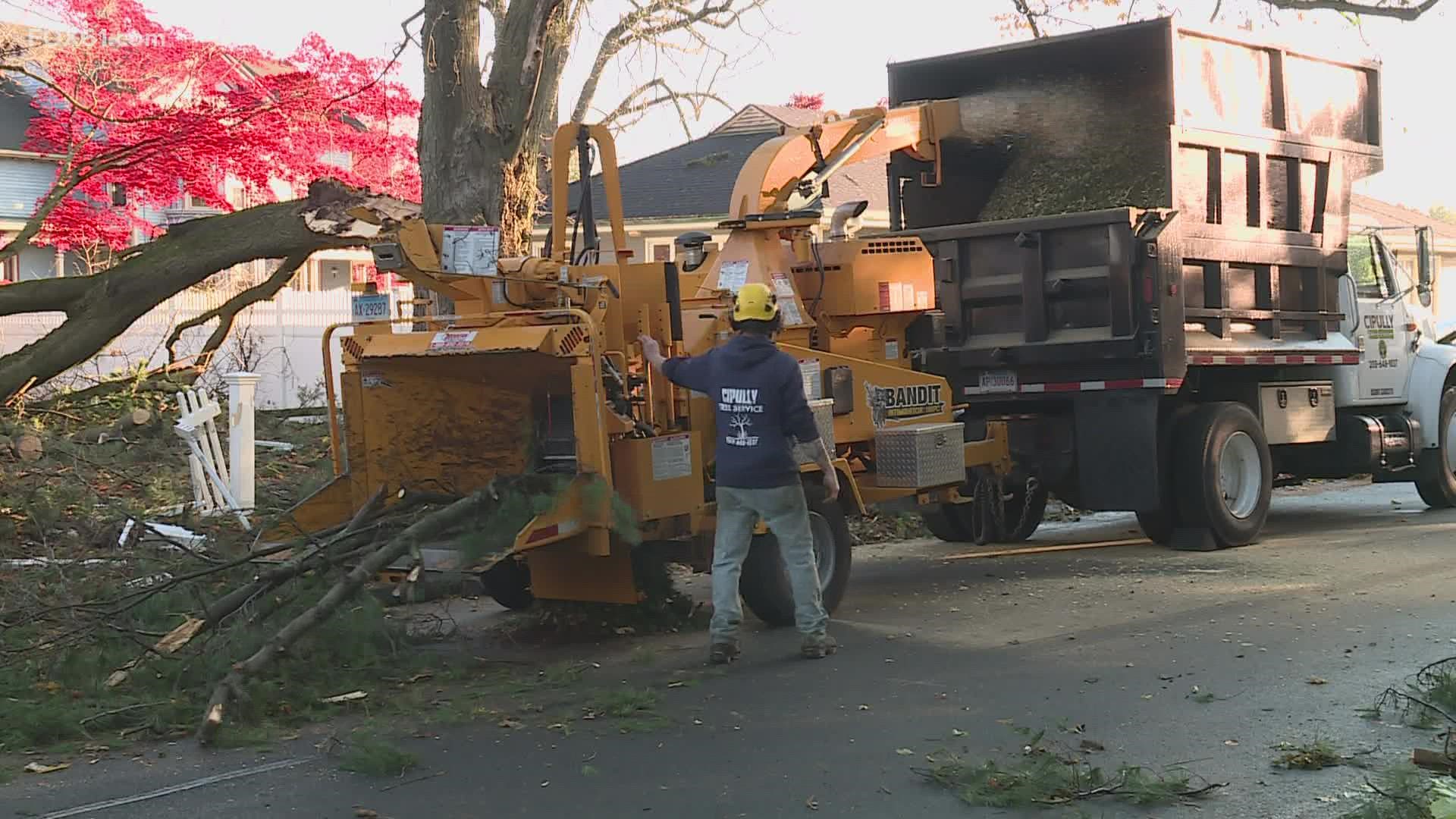 An EF-0 tornado touched down in Cheshire and traveled for 3.5 miles, beginning along Mountain Road and ending near Fairwood Drive.