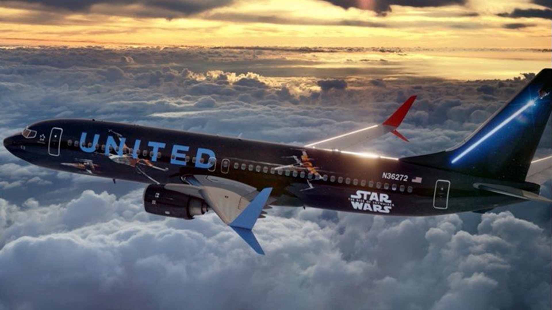 You Can Now Book Flights On United Airlines Star Wars Plane Fox Com