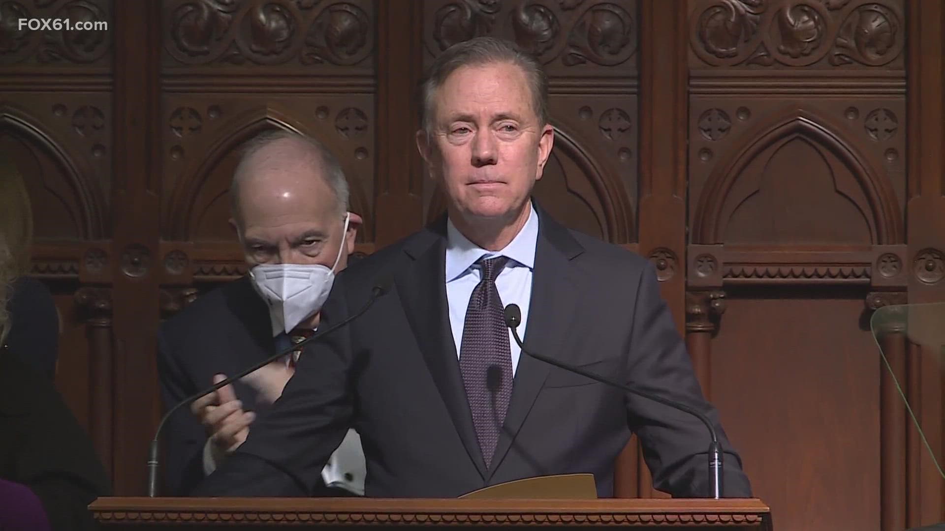 Gov. Ned Lamont delivered the State of the State address as the state House and Senate gavel in to begin its legislative session for the new year.