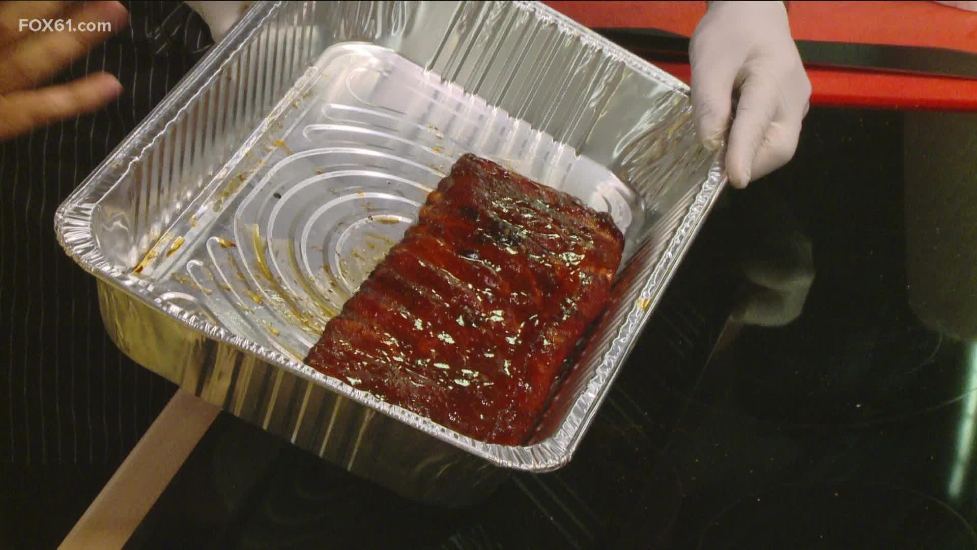 Chris Herbette with Backyard Smokers in Ledyard shows us all we need to know about BBQ spare ribs!