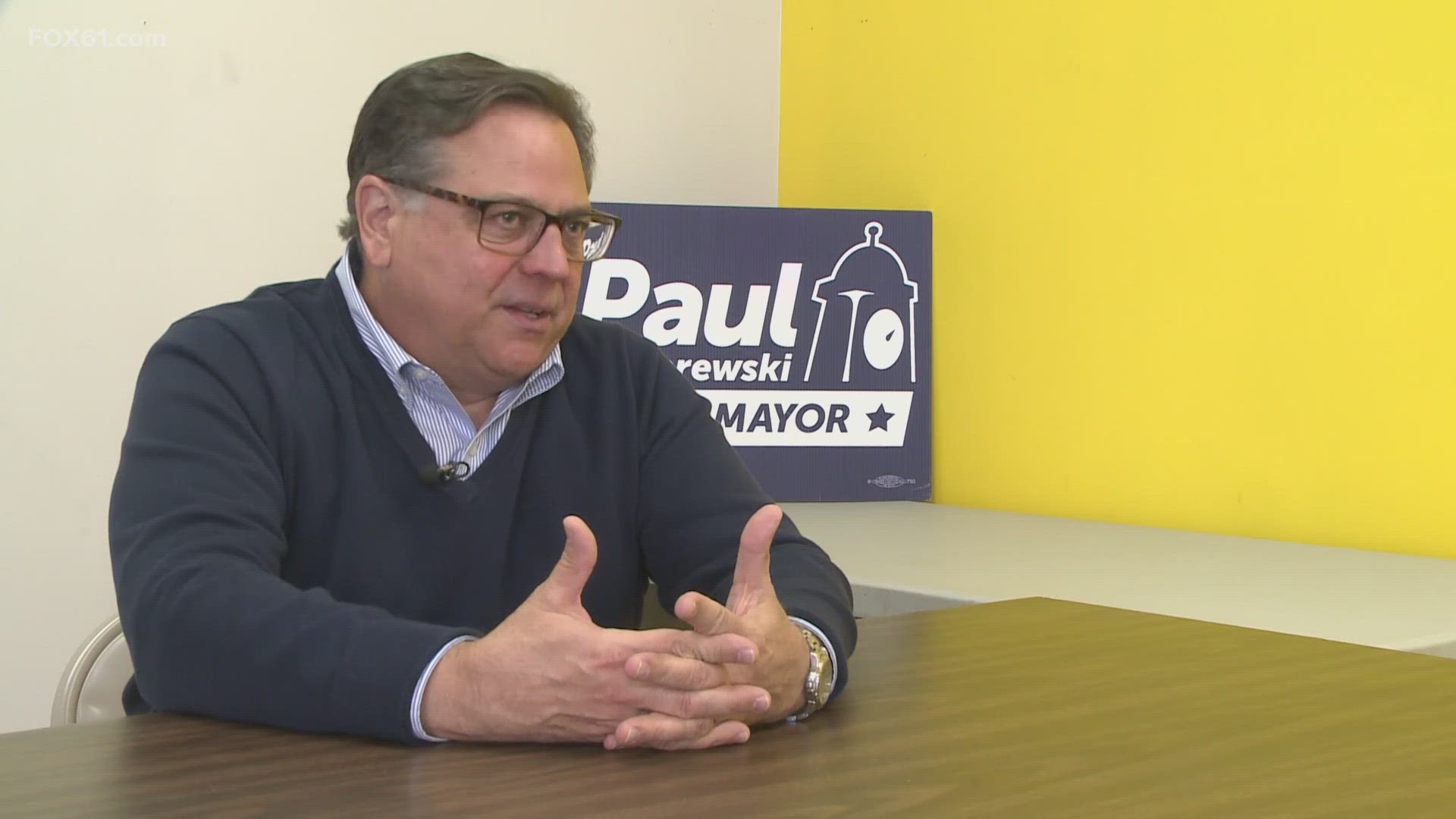 Democrat Paul Pernerewski was elected by Waterbury city voters to succeed current Mayor Neil O’Leary, who announced earlier this year he would not seek reelection.