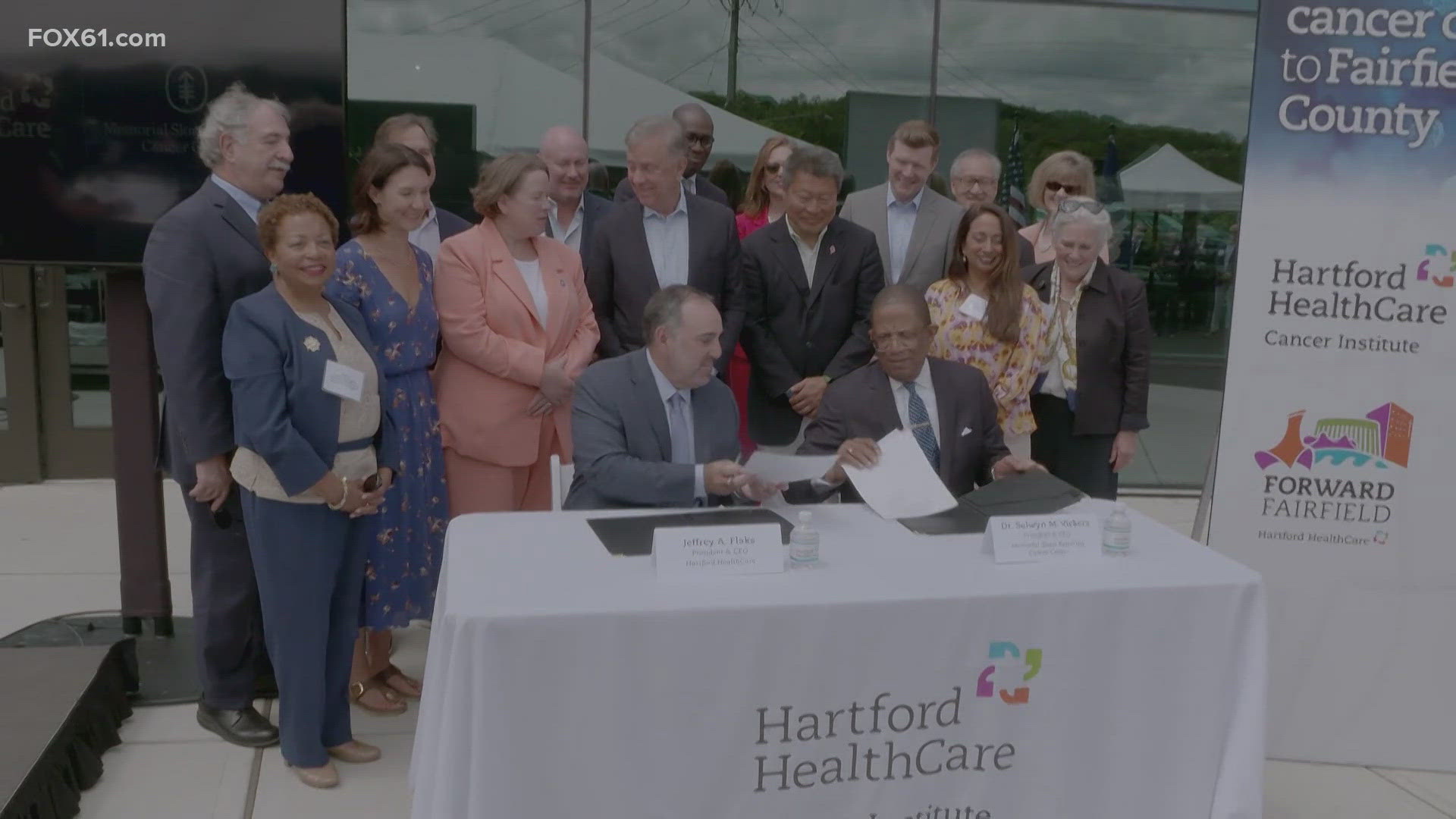 Hartford HealthCare announced a first-in-the-nation partnership with Memorial Sloan Kettering Monday.