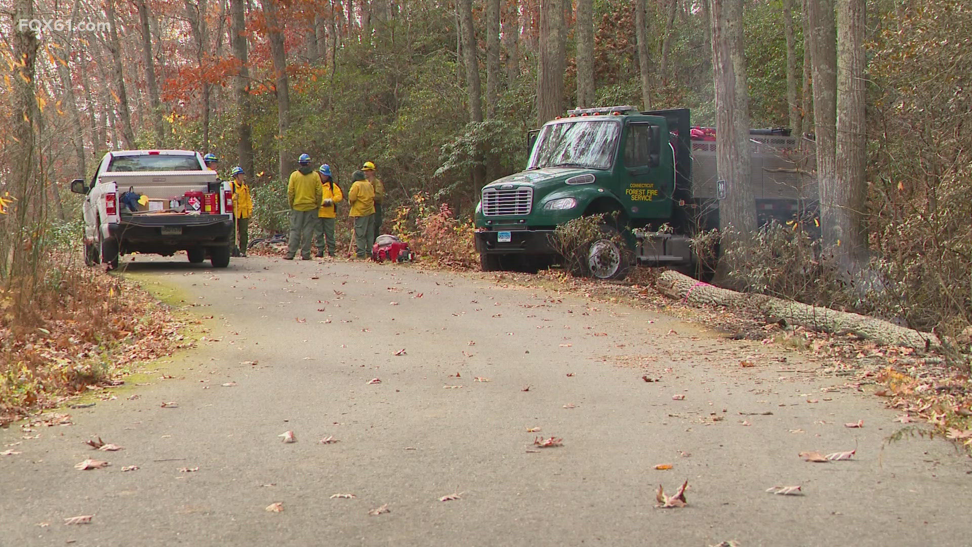 Firefighters are in “mop up” stage but staying the course on the trail system.