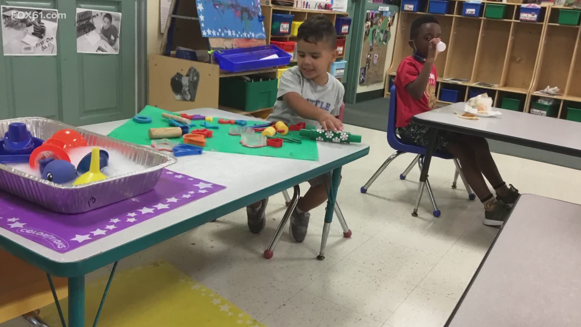 Officials say some centers couldn't afford to keep their staff and they don't have the resources. So there's a shortage of child care spaces for working parents.
