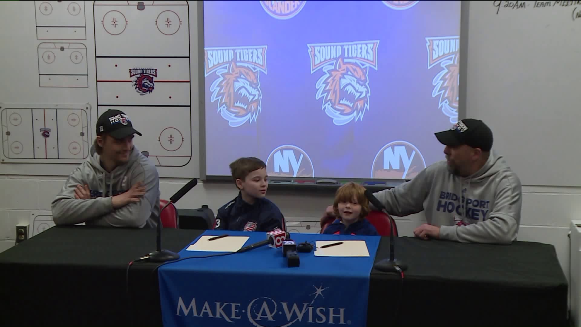 Bridgeport Sound Tigers, Make-A-Wish Foundation welcome two new members to team