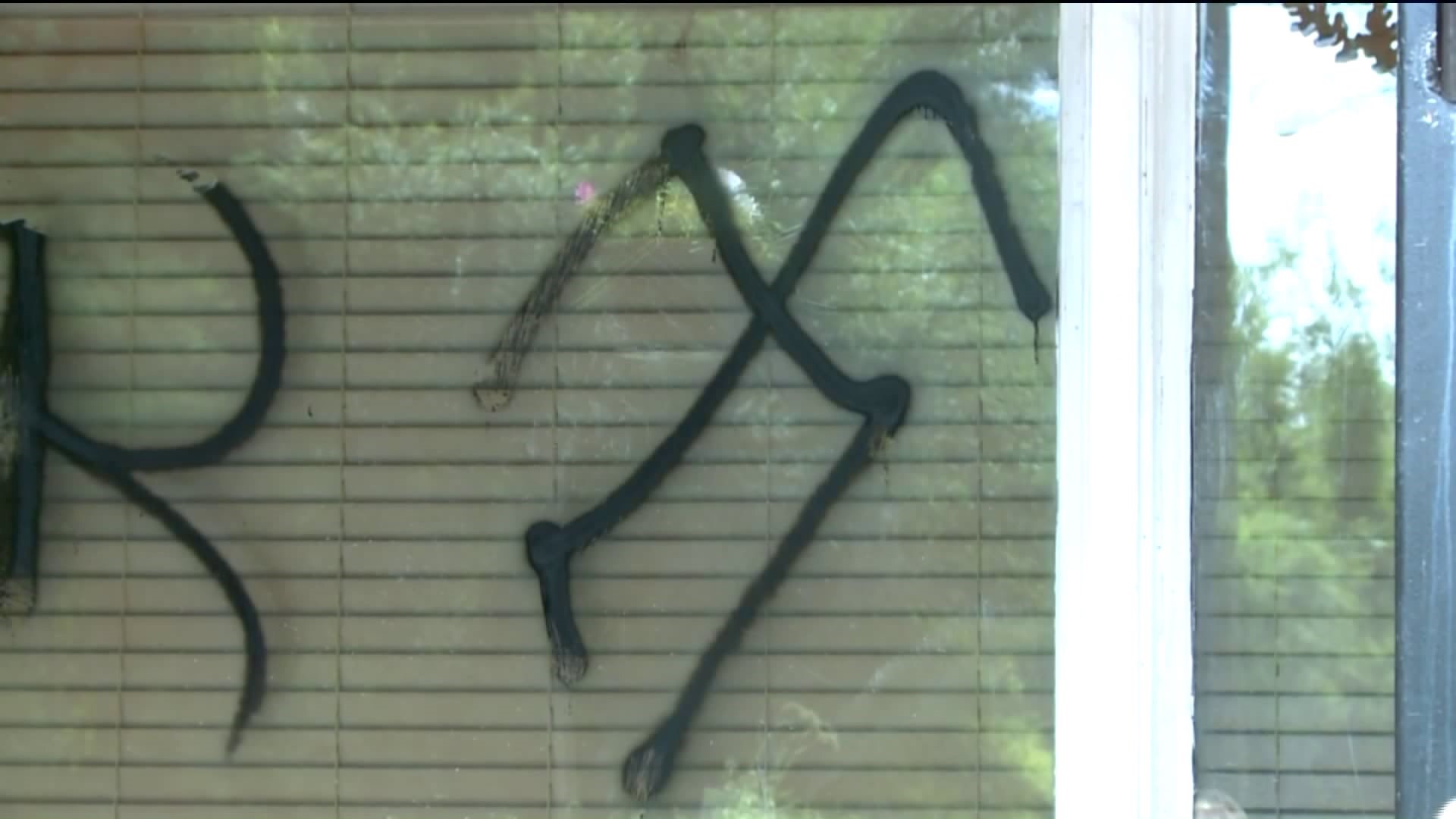 Swastikas drawn on restaurant