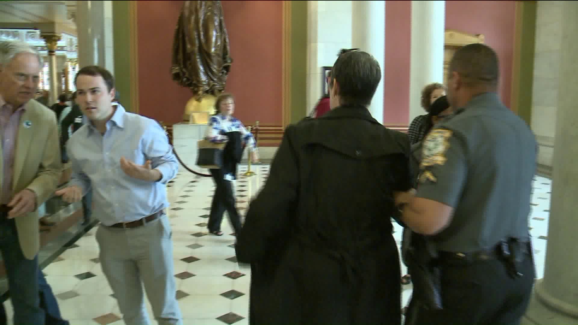 Protesters arrested at Capitol