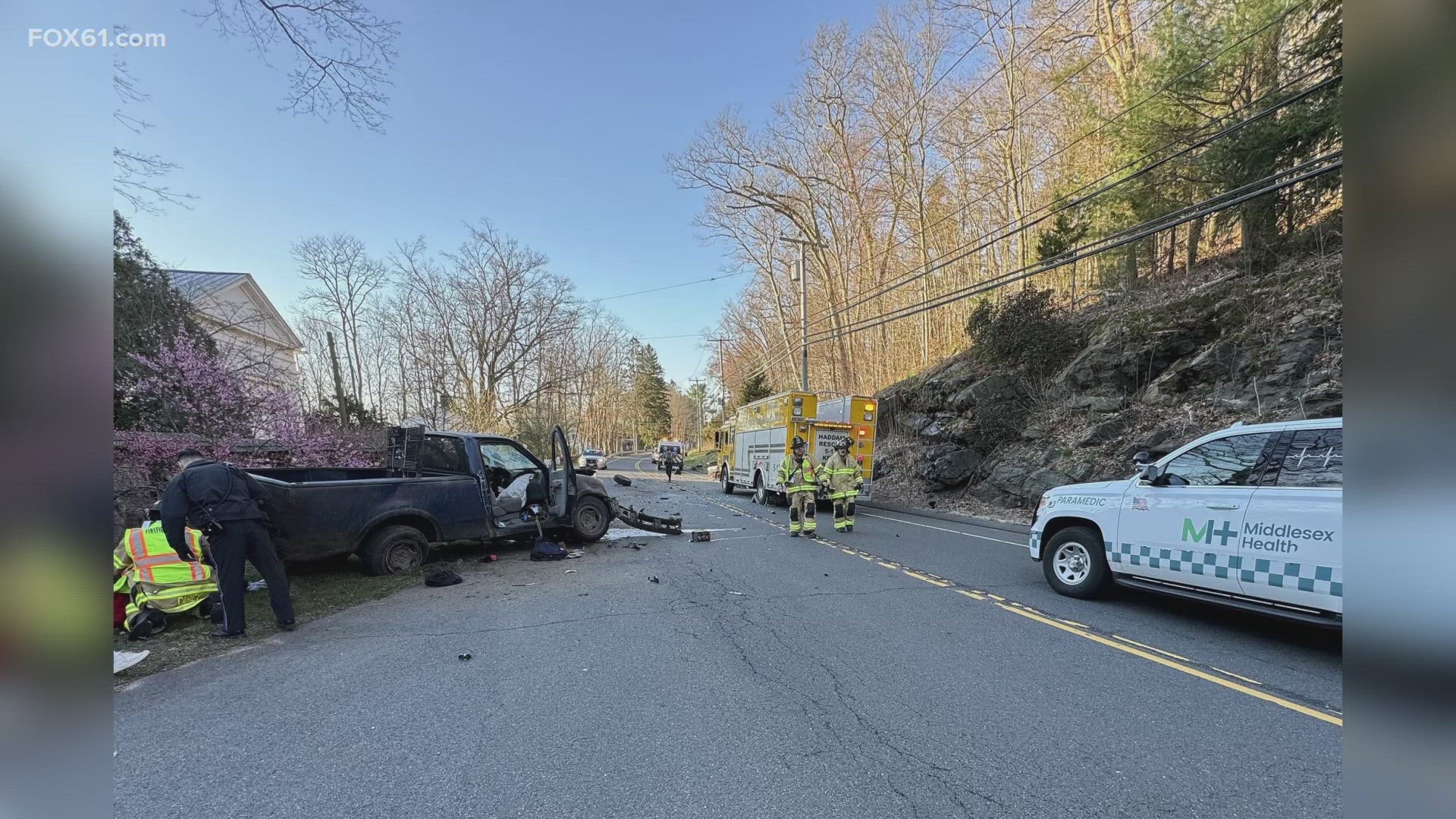 Both lanes of Saybrook Road were closed while state police investigated the crash, but they said that it has since reopened.