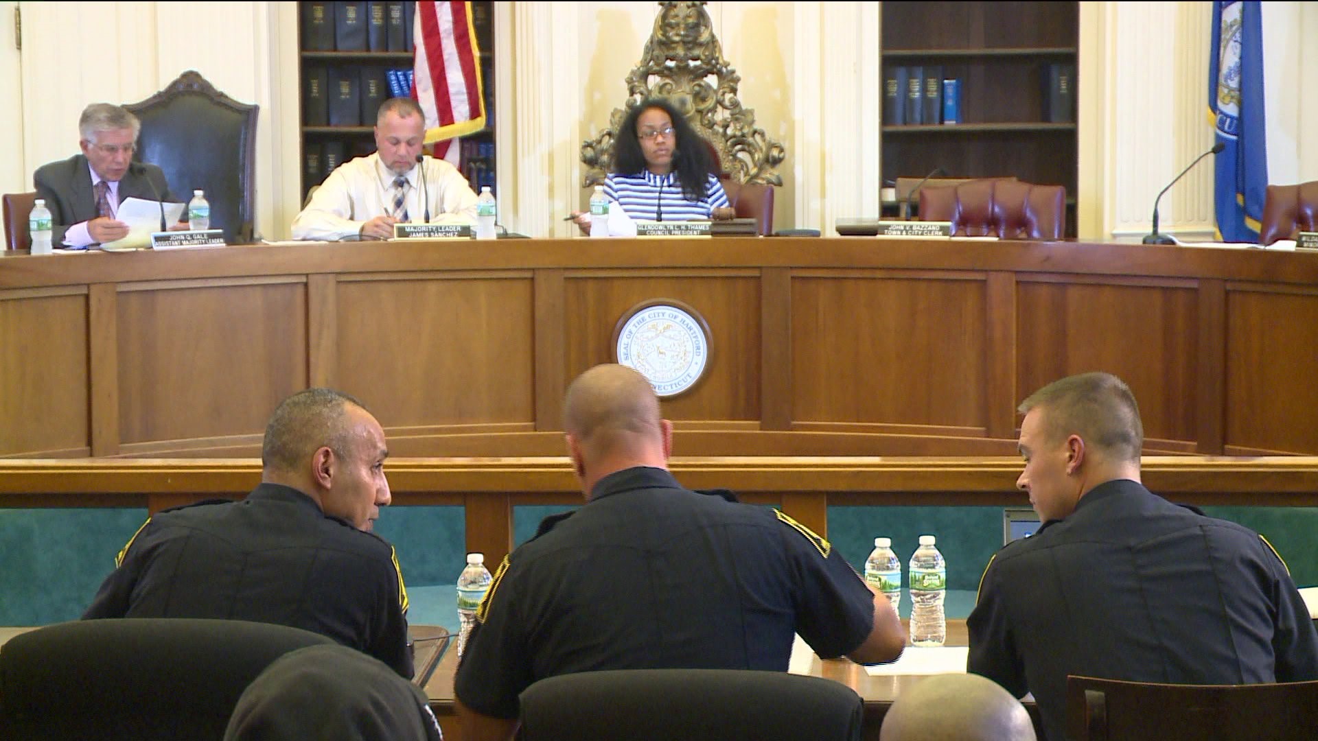 Hartford police officers address department concerns in public committee meeting