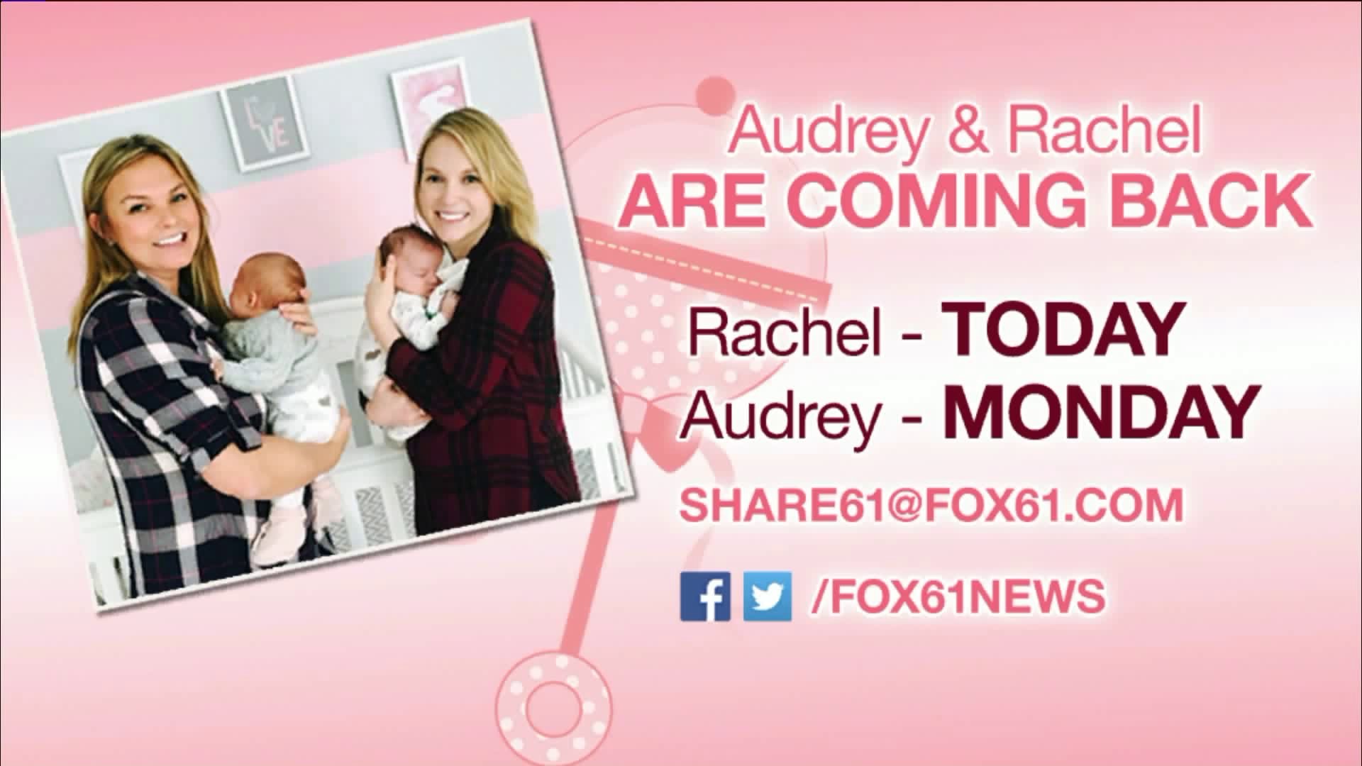 Audrey and Rachel return!