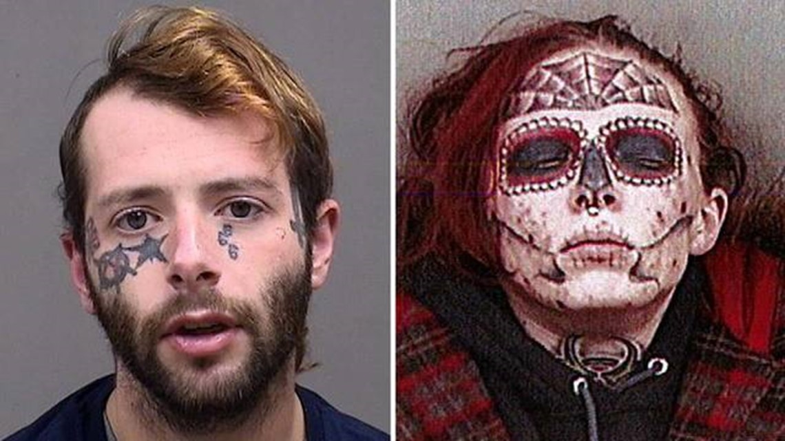 Bloke covered in face tattoos dubbed worlds scariest villain after  terrifying mugshot  Daily Star
