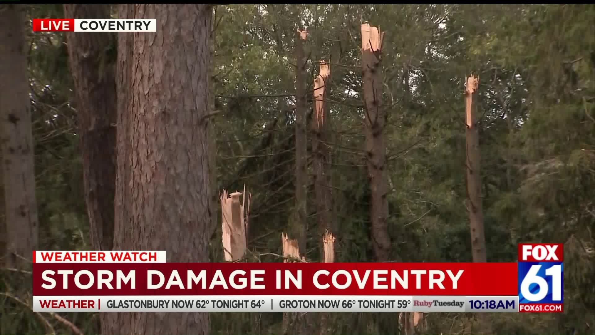 Storm damage in Coventry