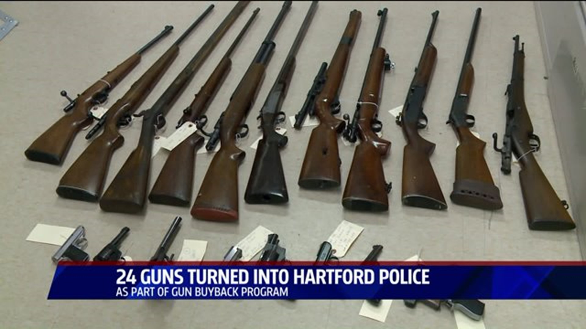 Guns turned in to police