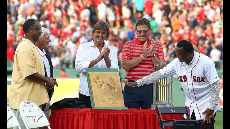 Red Sox retire Pedro Martinez's number 45