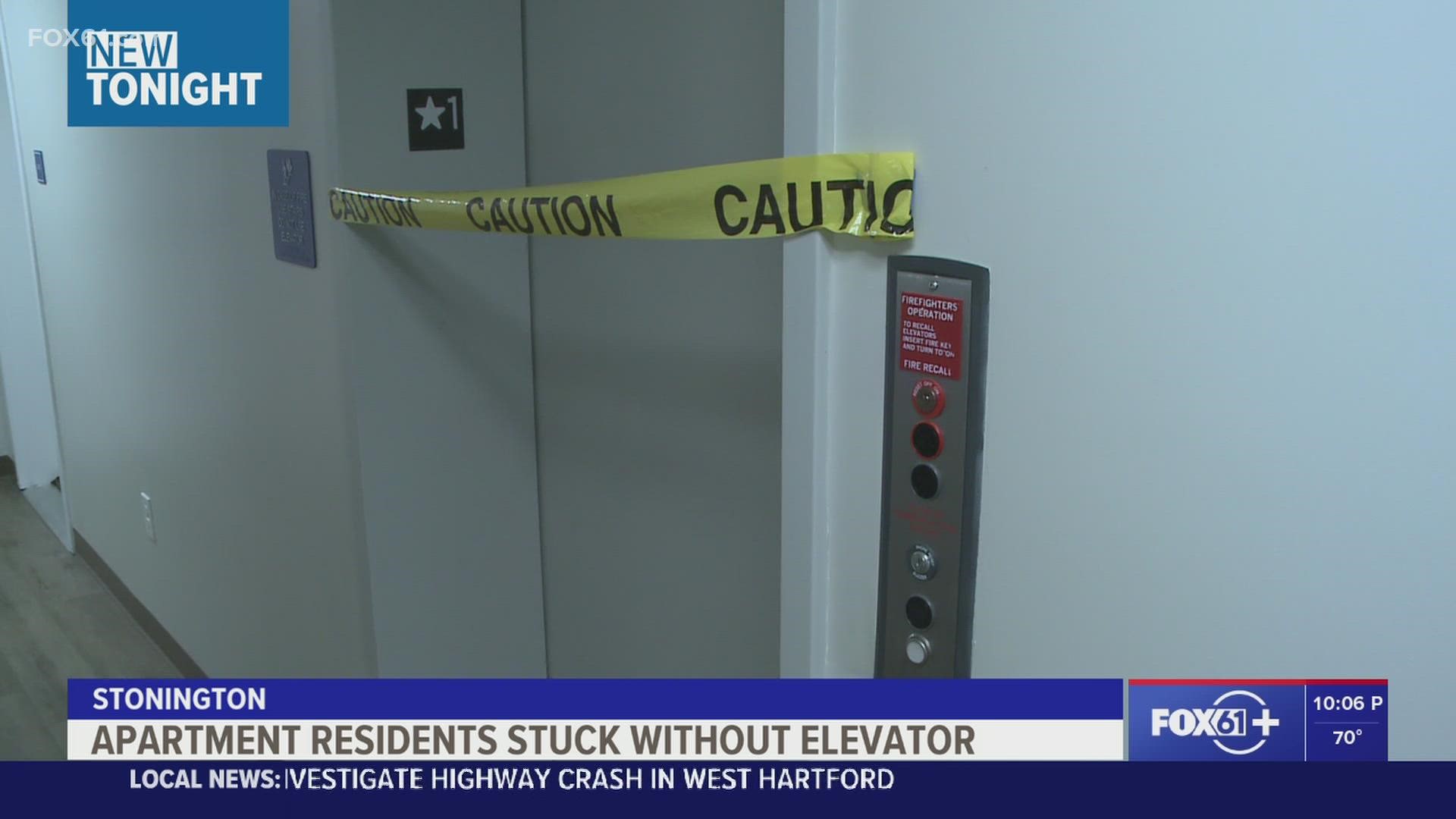 Residents at the Spruce Meadows Apartments in Stonington said the only elevator for the three-story building has been out of service since last week.