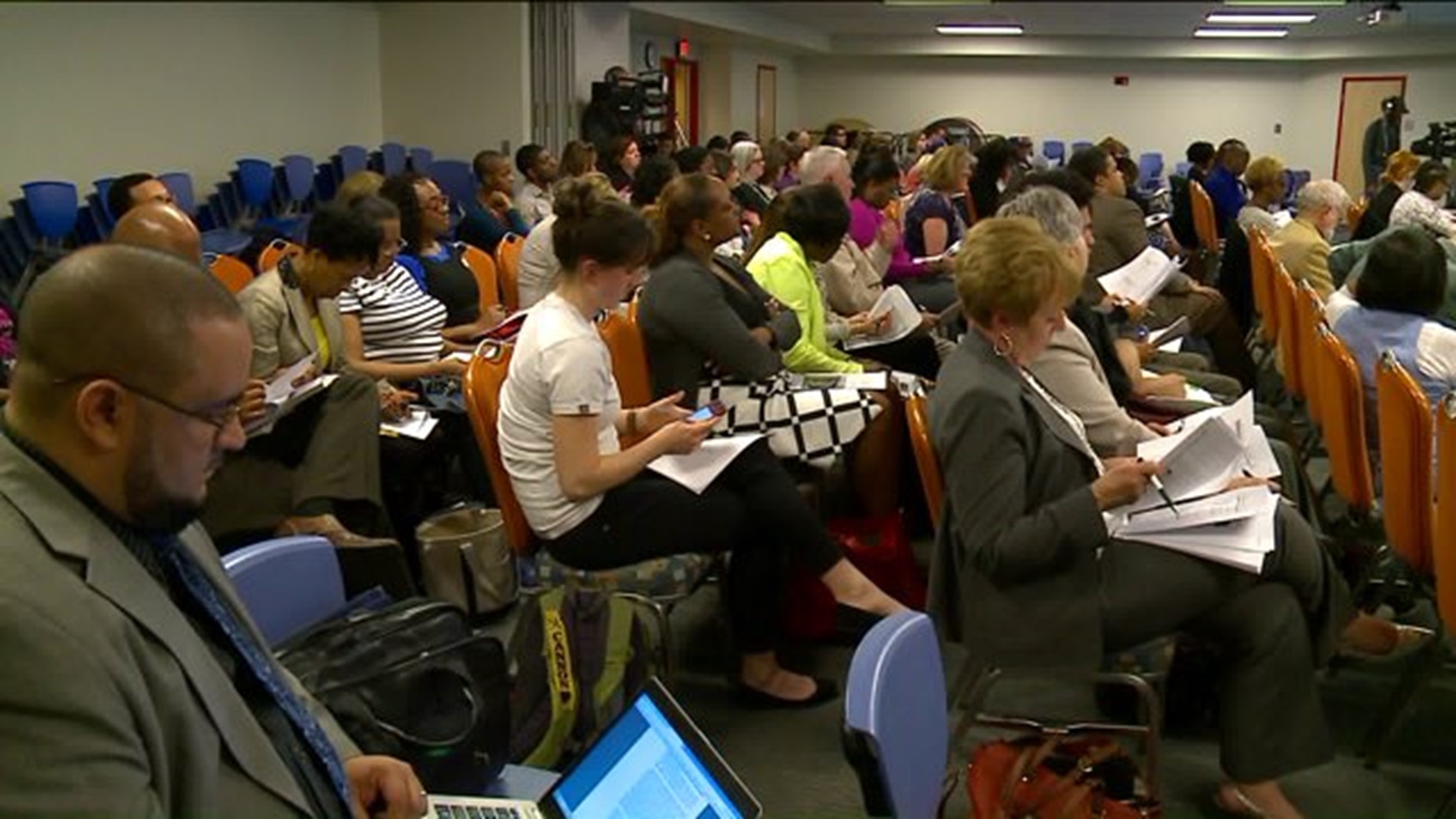 Parents turn out to hear about budget cuts, layoffs in Hartford schools