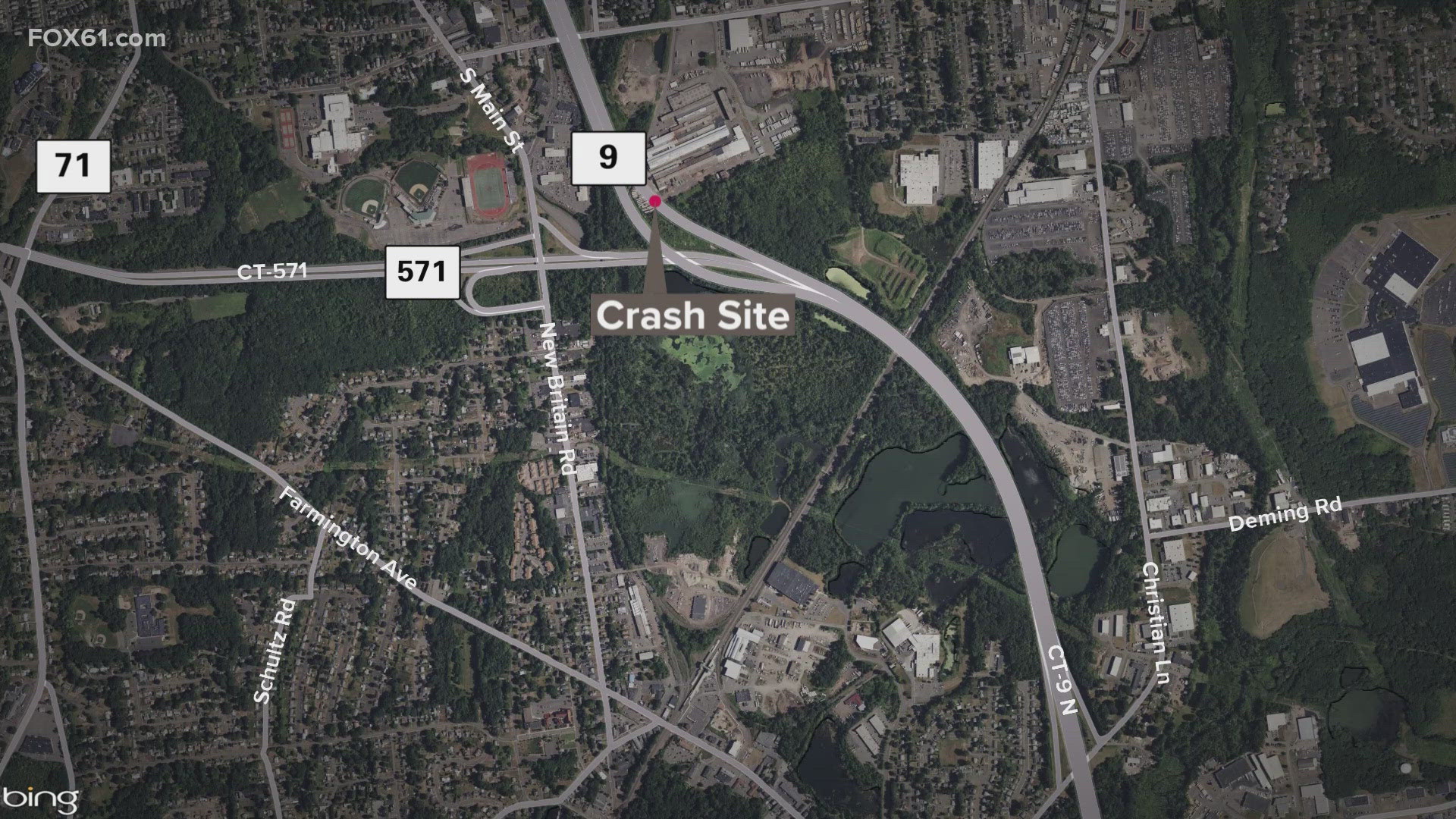 The crash happened on Route 9 near Exit 33 around 4:14 p.m. Thursday when a Chevy Impala struck a Harley Davidson motorcycle. The motorcycle rider died in hospital.