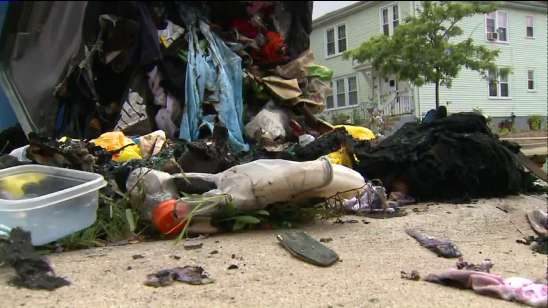 West Hartford trash bins set on fire