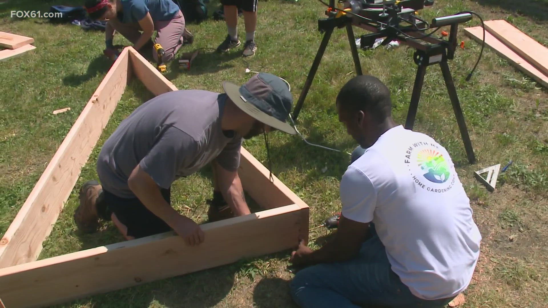 Juneteenth served as the catalyst for the community event that brought helping hands from all over the area to pitch in.