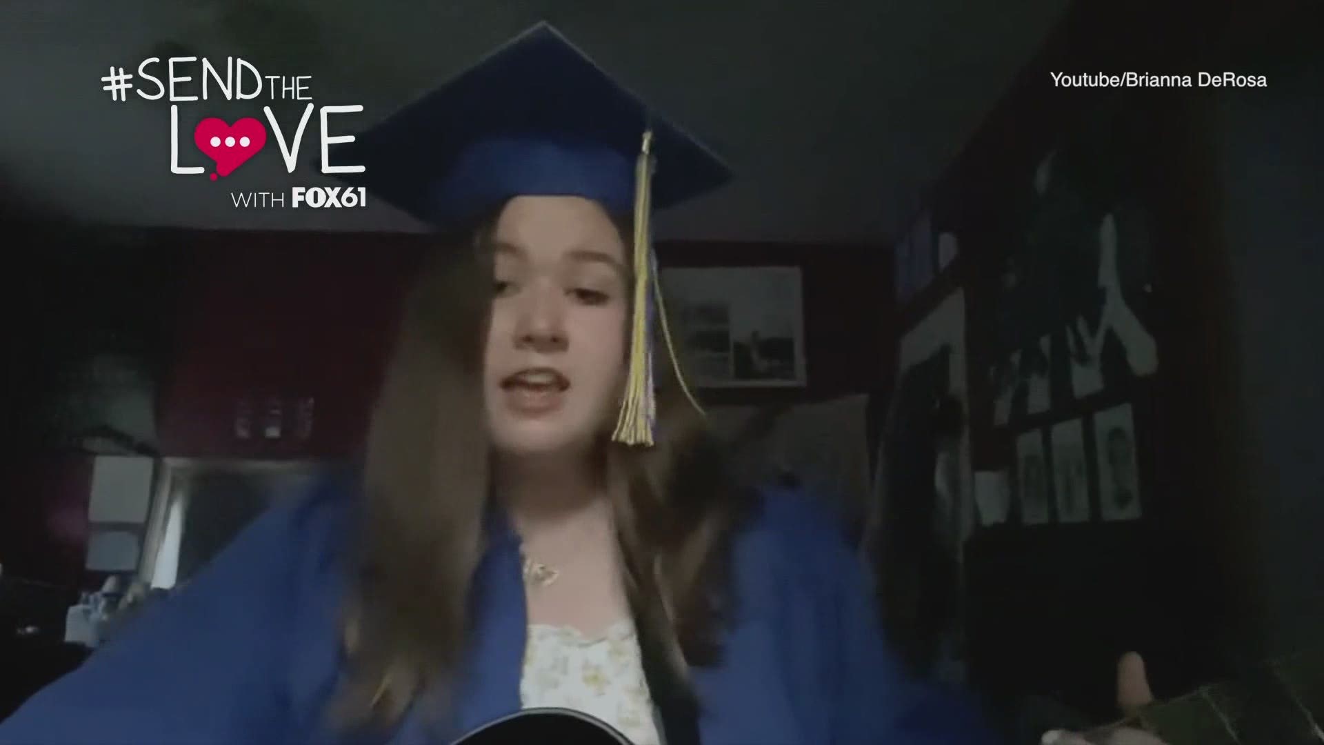2020 Brookfield High School senior, Brianna Derosa #SendsTheLove to her fellow graduates with original songs!