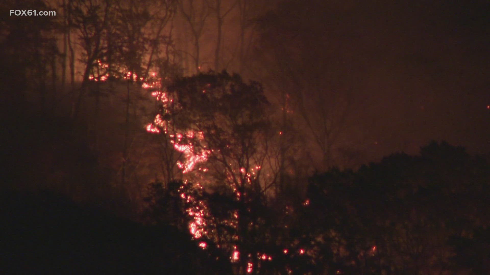 Connecticut firefighters battled multiple brush fires throughout the state Monday, and Berlin firefighters continue to fight an ongoing fire on Lamentation Mountain.