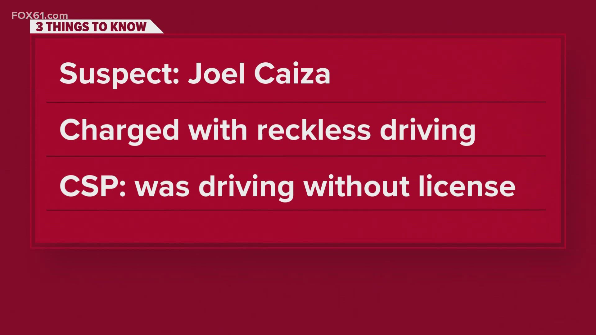 The 18-year-old suspect was charged with Reckless Driving and Driving without a License, among other charges, after multiple troopers were injured. 