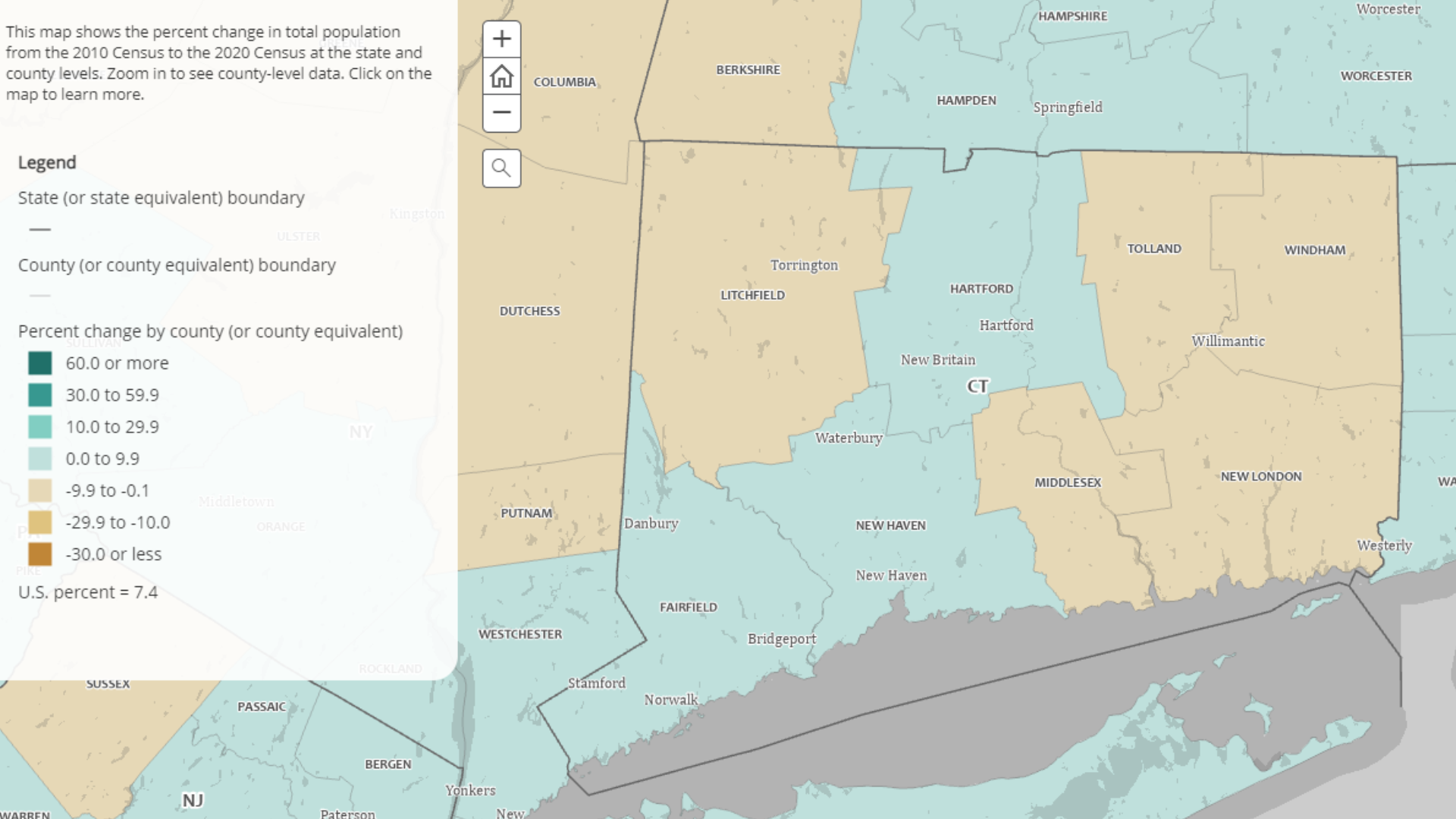 What does the 2020 census mean for Connecticut