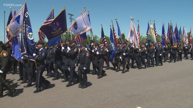 Fallen Connecticut officers honored at Meriden memorial service