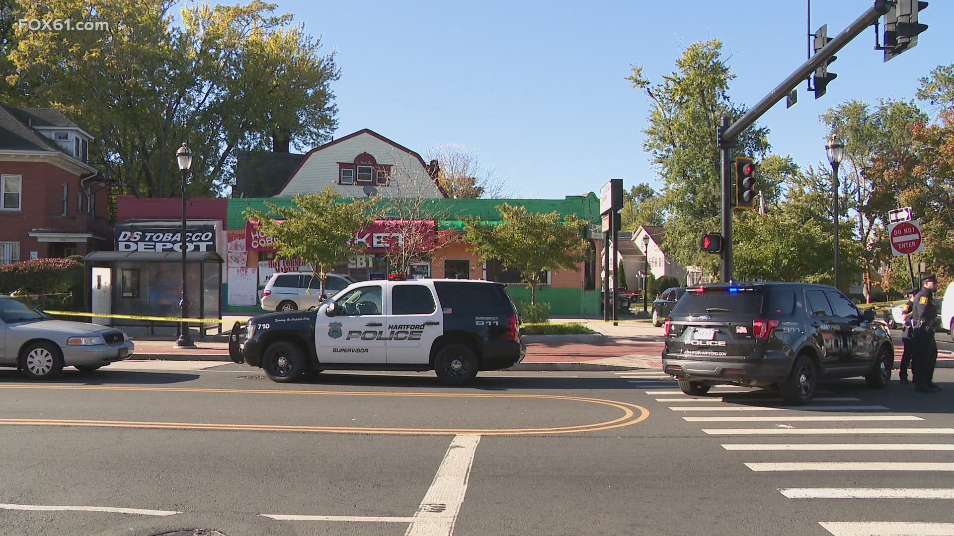 Two men were shot at a convenience store in Hartford during an early Monday morning robbery, police confirmed.