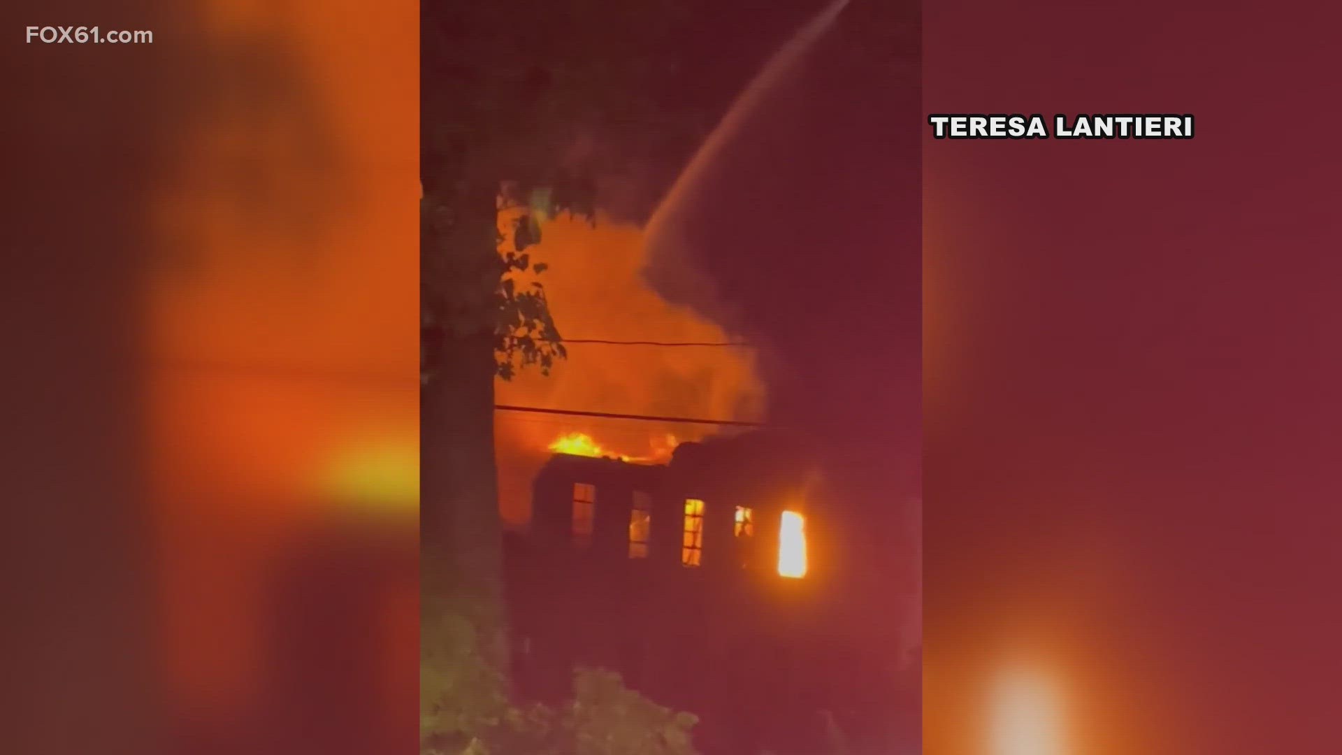 Naugatuck fire crews are battling a fire in a vacant brick commercial building on Monday night, according to the Naugatuck Fire Department's Captain David Proulx.