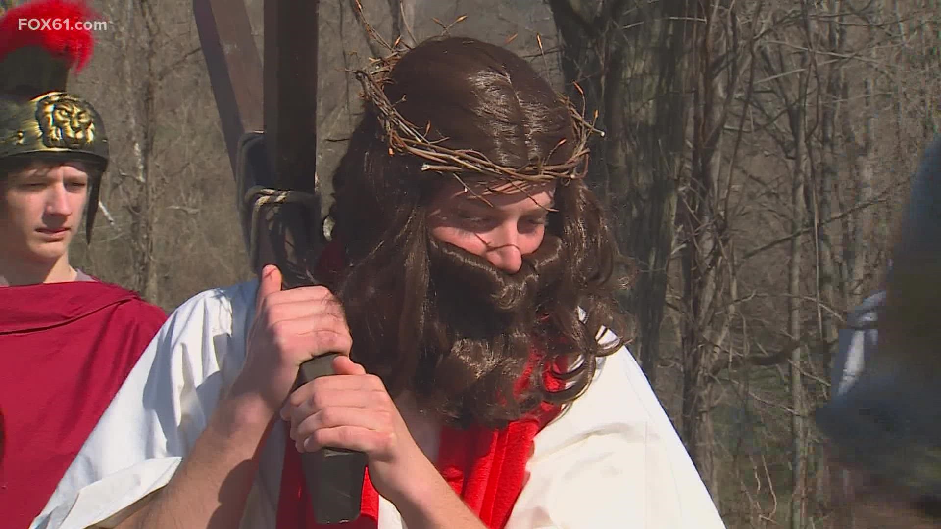 Ahead of Easter Sunday, Saint Patrick's Church honored the holy week through a faith walk on Good Friday.