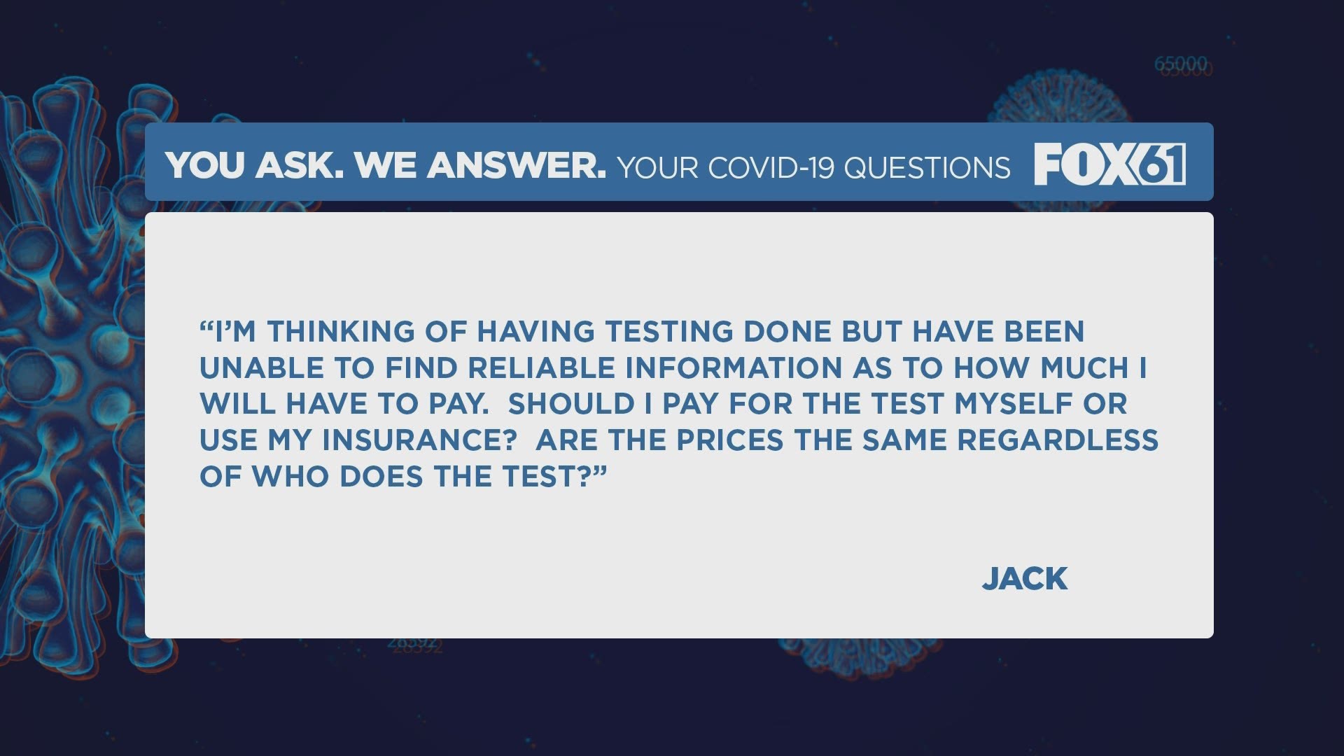 "Should I pay for the test myself or use my insurance? Are the prices the same regardless of who does the test?"