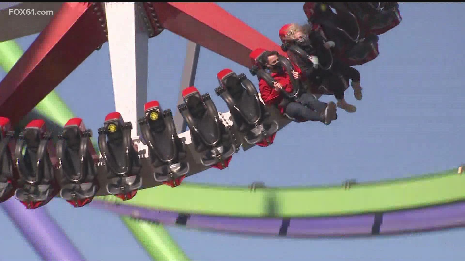 What a way to spend the morning! The theme park opens to the general public on Saturday, May 15.