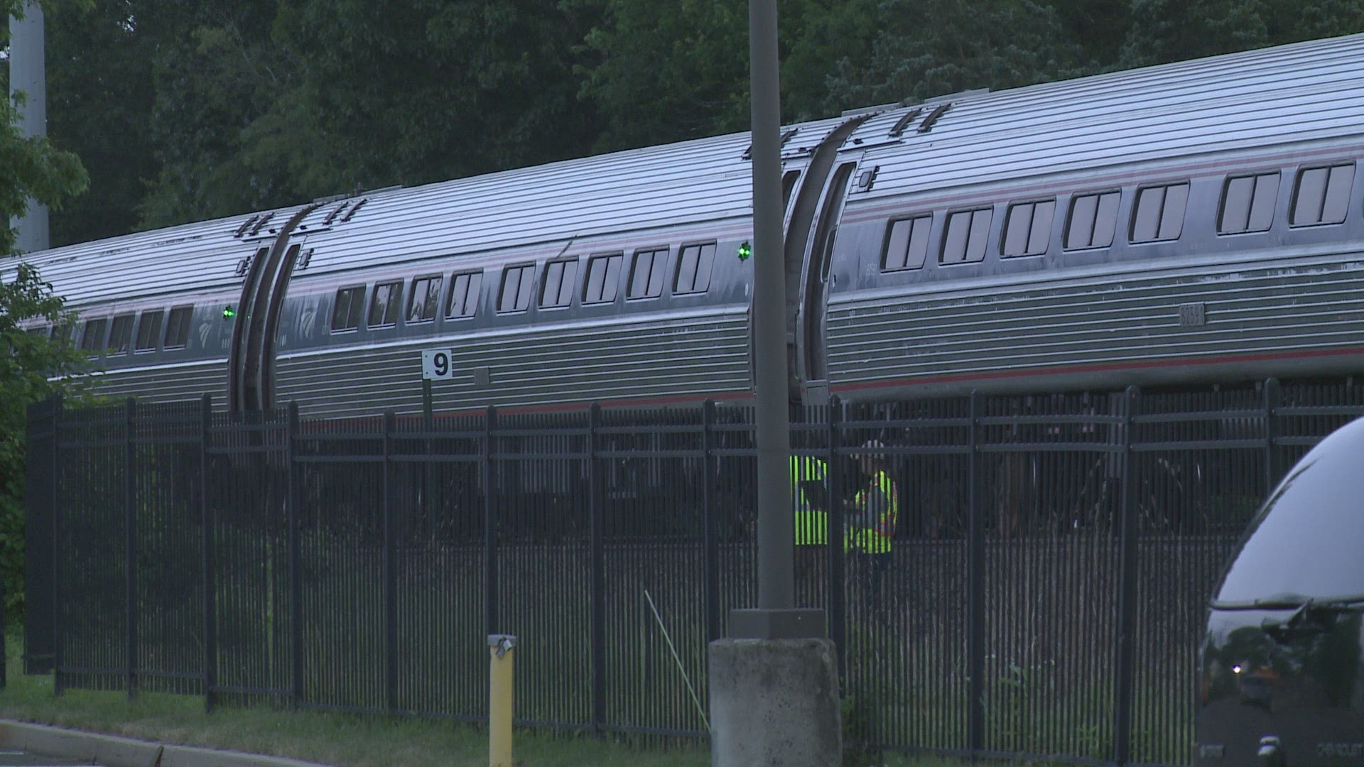 A person was struck and killed by a train in North Haven, police are on scene investigating.