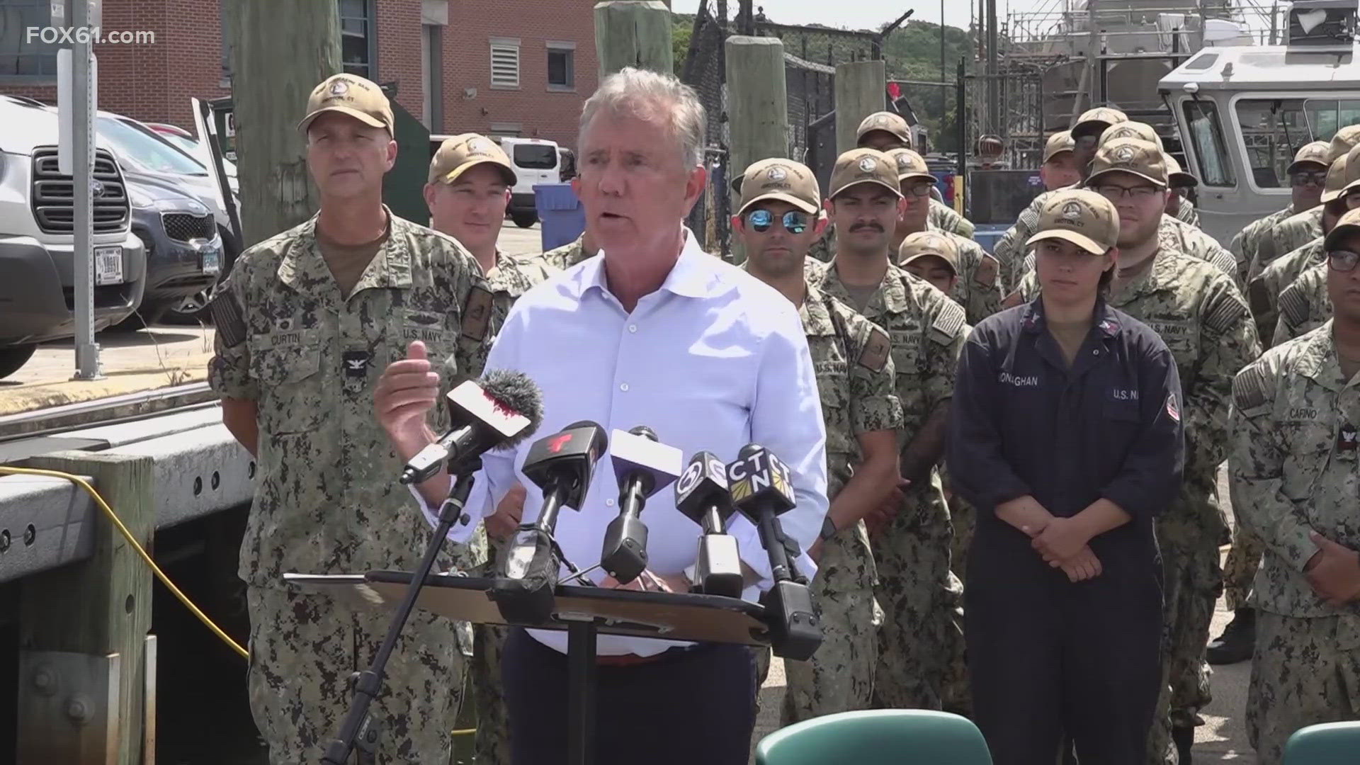 Gov. Ned Lamont says the money will support boat dock and ramp improvements, bolstering Navy readiness and state economic security.