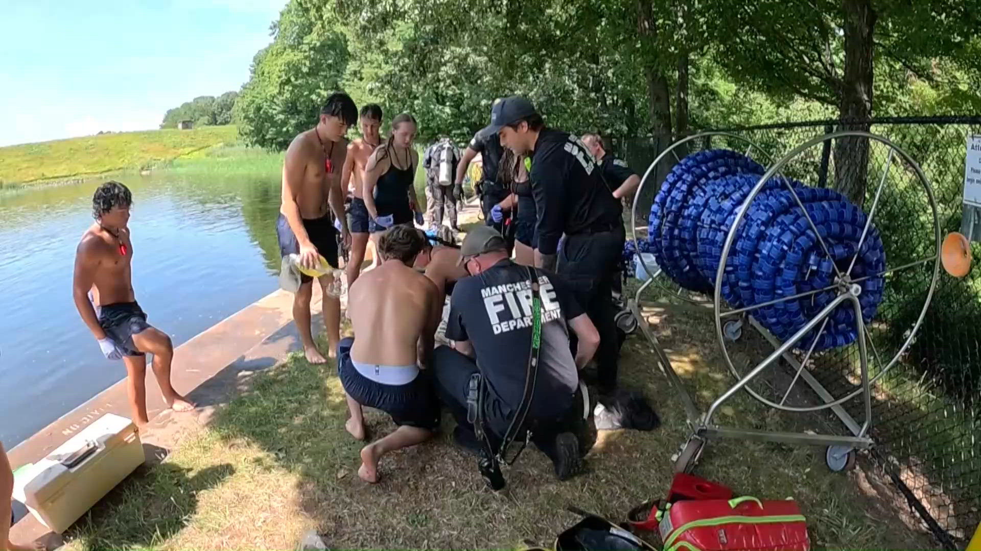 Lifeguard training drills in Manchester go a level up and a level