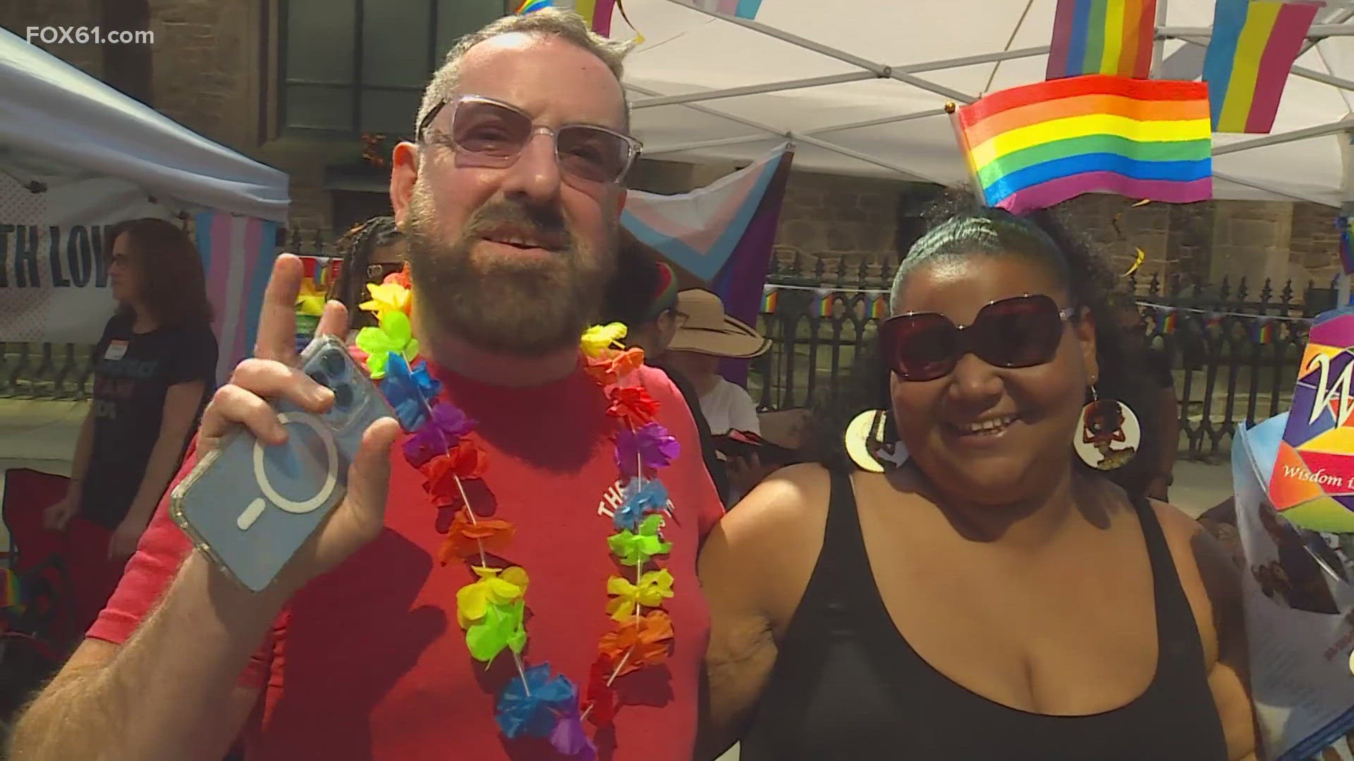 It was a gorgeous day for Hartford's annual pride celebration and concert on Church Street. It's held in September because celebrating pride is an all-year activity.