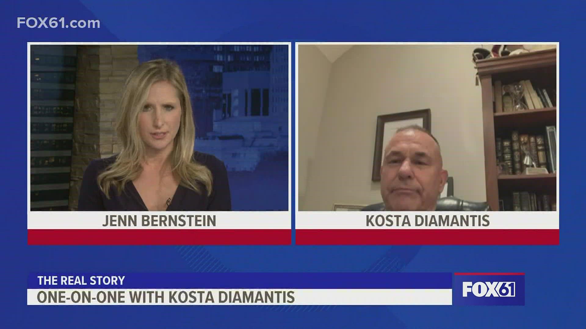 Kosta Diamantis speaks one-on-one with FOX61's Jenn Bernstein about the accusations against him
