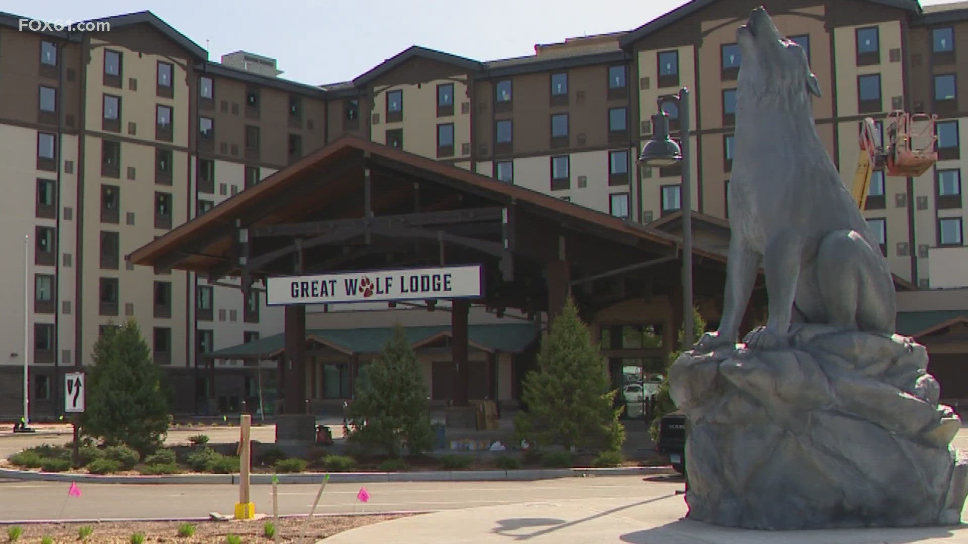 A year-round get-away is about to get up and running. At Foxwoods, plans for Great Wolf Lodge began five years ago. Now, the hotel and water park is nearly complete.