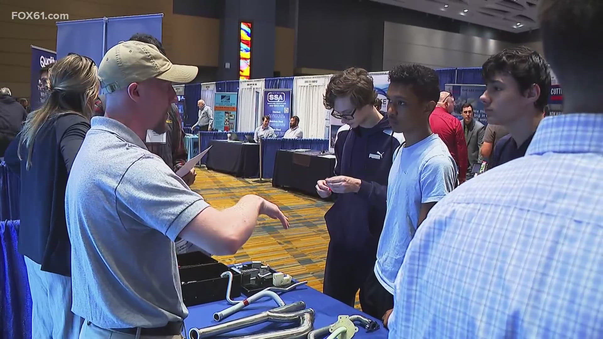 Nearly 1,500 high school students attended an aerospace career fair in Hartford Thursday. They are the future leaders of the industry.