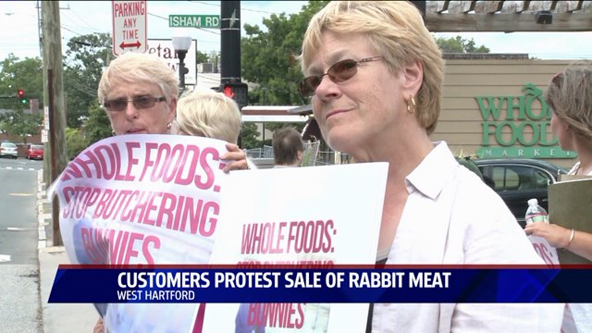 Customers Protest Sale Of Rabbit Meat
