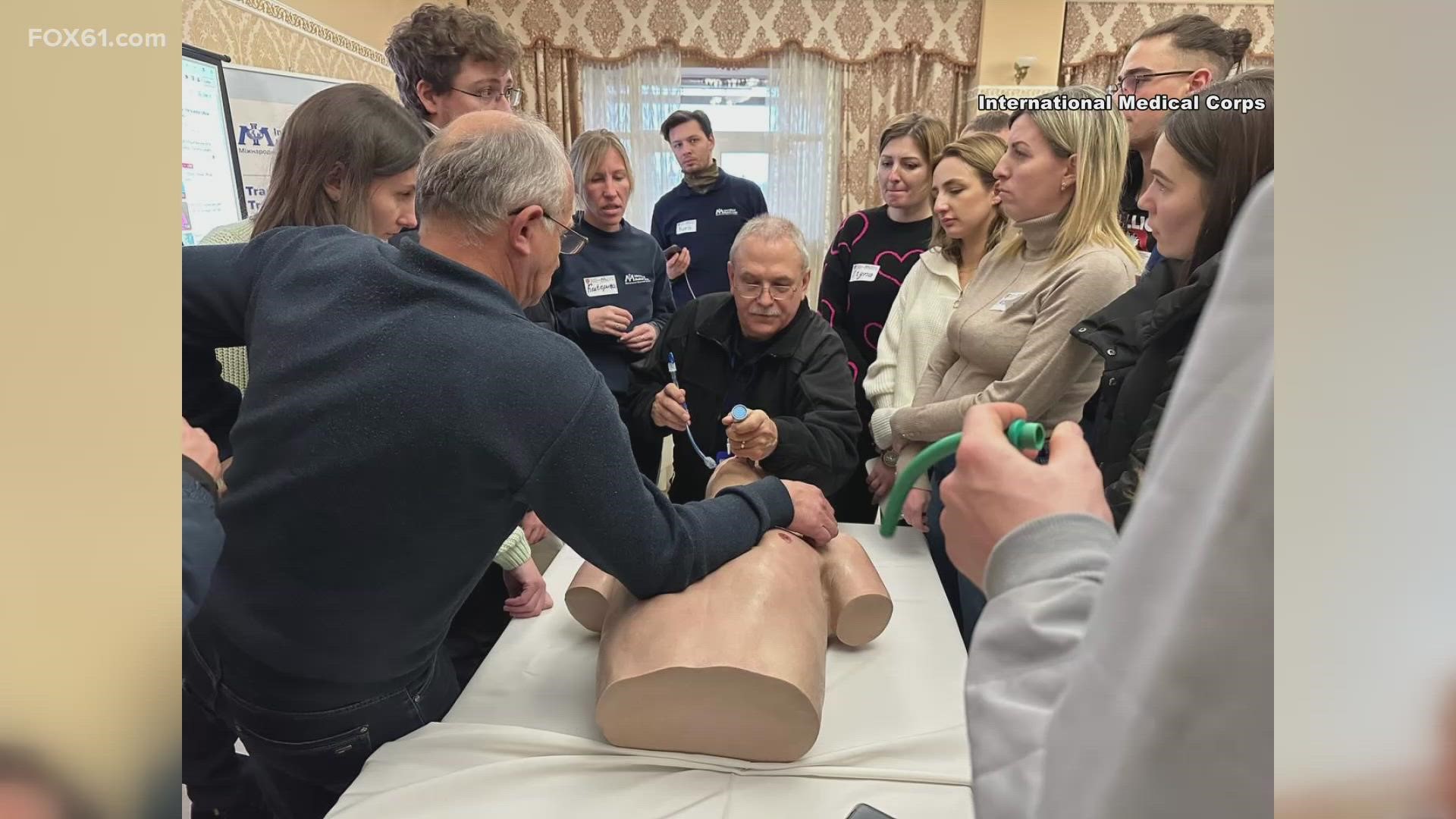 Greg Klaus is back in Ukraine today on his third trip there, providing medical-care classes to nurses and healthcare workers helping with the war effort.