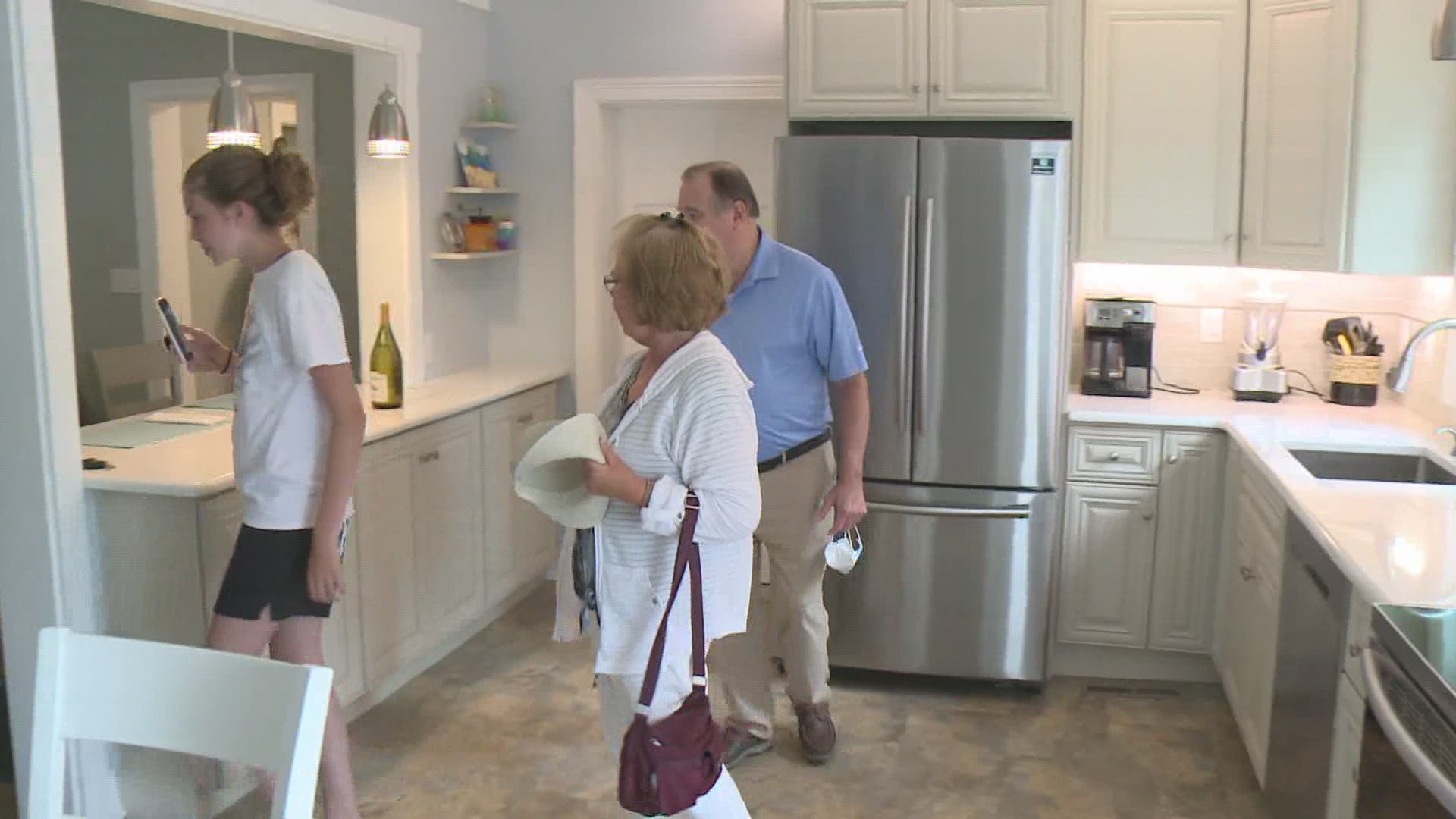 A woman's daughter helped renovate a home.