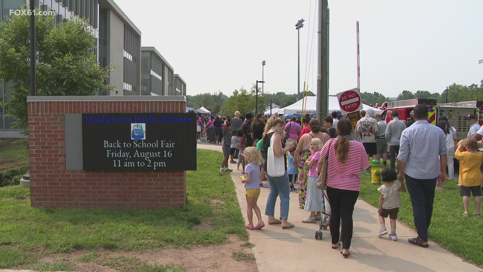 In Middletown, more students are ready for school thanks to an event for the community by the community. The school district helped facilitate the supply drive.