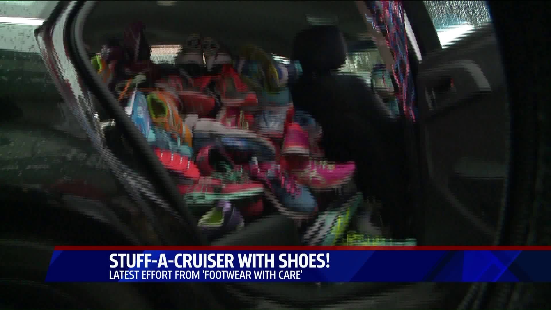 A local event donates hundreds of sneakers to the homeless in Hartford