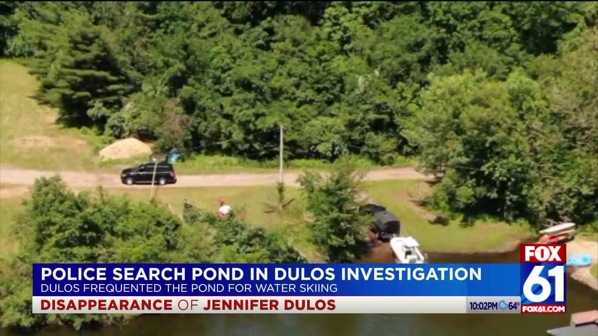 Police search pond