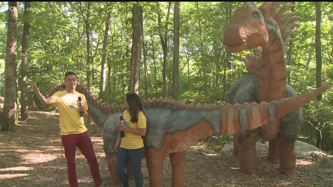 Palling around with prehistoric friends at 'The Dinosaur Place'