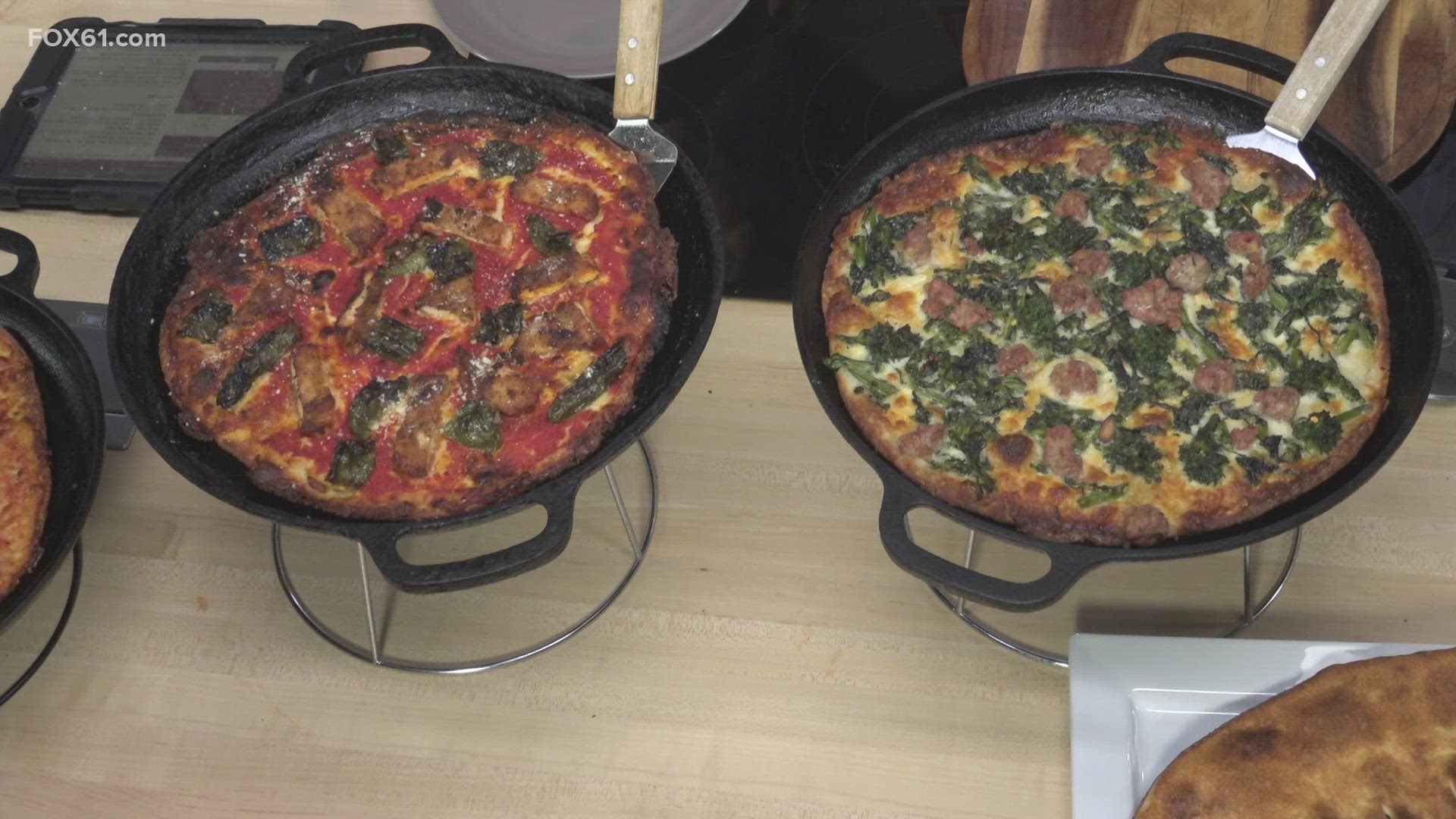 Chef Attilio Marini from Cast Iron Kitchen shows us how to make pizza in the FOX61 Kitchen.