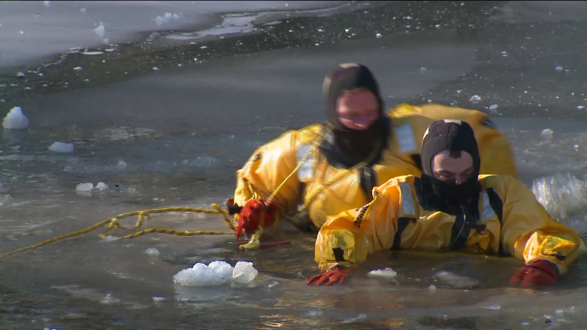 A deep freeze brings ice rescue training to the surface